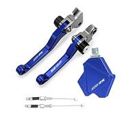 Compatible Pour Yamaha YZ450F YZ 450F YZ450 F 2008 Motocross Pliable De Frein Leviers D'embrayage Stunt Facile Pull Câble Système CNC Accessoires(Bleu)
