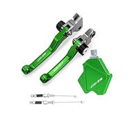 Compatible Pour Yamaha YZ450F YZ 450F YZ450 F 2008 Motocross Pliable De Frein Leviers D'embrayage Stunt Facile Pull Câble Système CNC Accessoires(Vert)
