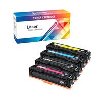 Compatible Remplacement Cartouche De Toner Pour HP 125A CB540A CB541A CB542A CB543A Pour Avec HP Color Laser CM1312 MFP CM1312NFI CP1515N CP1518NI CP1215 Imprimante,4-Pack,4p