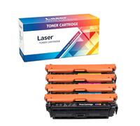 Compatible Remplacement Cartouche De Toner Pour HP 652A 653A CF320A CF321A CF322A CF323A Pour Avec HP Color Laser Enterprise M651N M651DN MFP M680Z M680DN M680F Imprimante,4-Pack,4p