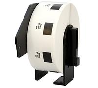Compatible Rouleau DK11218 DK-11218 24mm x 24mm Papier Étiquettes rondes pour Brother P-Touch QL-500 QL-570 QL-700 QL-800 QL-810W QL-820NWB QL-1050 QL-1100 QL-1110NWB (1000 Étiquettes par Rouleau)
