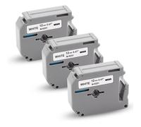 Compatible Rubans d'étiquette M K231 White 12mm Remplacement pour Brother MK231m-K231mK231s M-K231s Cassette pour Brother PT-55