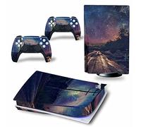 Compatible Skin Pour PS5 Disc Edition & Digital Edition Console Et Manette Vinyl Cover Skins Wraps Scratch Resistant, Compatible Avec Pour PS5 164277 Autocollant De Protection(Digital Edition)