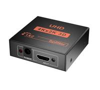 -Compatible Splitter 1x2 Full HD -Compatible Video Splitter 1 in 2 Out Duplicate Display 1 Source to 2 Screens