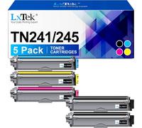 Compatible Toner Remplacement pour Brother TN241 TN245 pour MFC-9330CDW DCP-9020CDW MFC-9340CDW HL-3140CW HL-3150CDW HL-3170CDW MFC-9140CDN DCP-9015CDW (Noir Cyan Magenta Jaune, 5-Pack)
