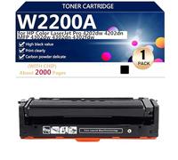 Compatible W2200A Cartouches de Toner de Remplacement W2200A W2201A W2202A W2203A pour HP Color Laserjet Pro 4201-4203cdn dn dw Imprimantes, Grand Rendement 2000 Pages,Black