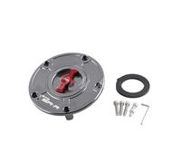 Compatible With 675SRR 675SS CF650-10 Motorcycle Modified Aluminum Alloy Quick Removal Tank Cover Gas Cover CNC Accessories(Grey Red)