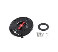 Compatible With 675SRR 675SS CF650-10 Motorcycle Modified Aluminum Alloy Quick Removal Tank Cover Gas Cover CNC Accessories(Black Red)