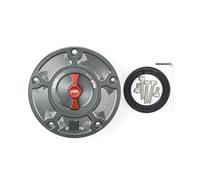 Compatible With 800MT 650NK 400GT 400NK 450NK 250NK 450SR 250SR CNC Fuel Gas Tank Cap Cover Aluminum Keyless Motorcycle Accessories(Gray Red Logo)