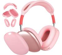 Compatible with Airpods Max Case, Silicone for Airpods Max Case, Suitable for Airpods Max Protection, Adaptation to Airpods Max Case, Anti Dust, Anti Friction Fingerprint (Pink)
