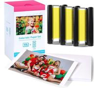 Compatible With Canon Selphy Cp1300 Cp1500 Ink And Paper For Canon Cp1200 Cp1000 Cp900 Cp810 Cp760 Cp770 Cp780, Kp-108In 3 Colour Ink Cartridges And 108 Sheets Of Glossy Photo Paper 4X6