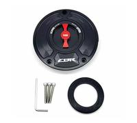 Compatible With CBR600RR F5 CB400 CBR600 CBR1000 CBR250 Keyless Motorcycle Fuel Gas Tank Cap Cover(Black Red)
