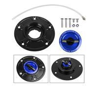 Compatible With GSXR 600 750 1000 K1-K8 SV650/X SV 1000/S Keyless Quick Release Motorcycle Tank Fuel Caps Gas Cover Case(Blue 1)