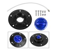 Compatible With GSXR 600 750 1000 K1-K8 SV650/X SV 1000/S Keyless Quick Release Motorcycle Tank Fuel Caps Gas Cover Case(Blue)