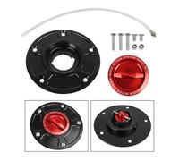 Compatible With HAYABUSA GSXR 600 750 1000 K1-K8 SV650/X SV 1000/S Keyless Quick Release Motorcycle Tank Fuel Caps Gas Cover Case(Red)