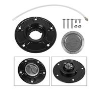Compatible With HAYABUSA GSXR 600 750 1000 K1-K8 SV650/X SV 1000/S Keyless Quick Release Motorcycle Tank Fuel Caps Gas Cover Case(Titanium-S)
