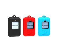 Compatible with Insta360 X2 / X3 / RS GPS Waterproof Remote Control Silicone Case for Insta 360 One X3 Silicone Dustproof and Drop-Proof Action Camera Accessories (Red, GPS-GJT-BK)