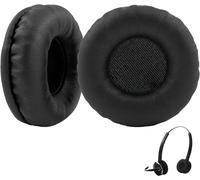 Compatible with Jabra PRO 9470 9465 9460 9450 935 930 920 Leather Pillows Ideal for Daily Listening (2 Pieces, Black)