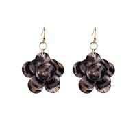 compatible with Machine Fil Artisanat Bijoux For Women Layered Tassel Dangling Drop Golden Plated Huggie Hoops Earring Chic Jewelry Wedding Bridal Moules Accessoires Kits Pâte Perles (B, One Size)