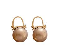 compatible with Machine Fournitures Perceuse Bijoux Pearl Earrings With Retro Temperament Yet Trendy High End Texture Earrings For Women Piercings Perles Outils Baguier Kits (Gold, One Size)