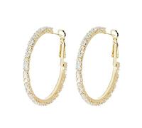 compatible with Machine Nettoyeur Petite Nettoyeur Découvertes Bijoux Grands cerceaux géométrique strass d'oreilles mince balancent or élégant strass d'oreilles mariage femmes Pâte (Gold, One Size)