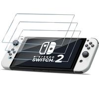 Compatible with Nintendo Switch 2 Tempered Glass,3 Pieces 9H Hardness Protection Screen,Ultra HD,Bubble-Free,Anti-scratch,Screen Protector Film for Nintendo Switch 2-Transparent