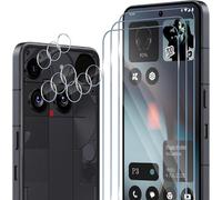 Compatible With Nothing Phone 3 Tempered Glass, 3 Piece Screen Protectors + 3 X Rear Camera Protectors, 9h Hardness Bubble-Free Anti-Scratch/Anti-Fingerprint Hd Screen Protector Film