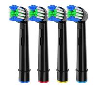 Compatible With Oral B Electric Toothbrush Replacement Brush Heads, Professional Head ，Compatible For Pro， 100/500/1000/1500/7500(Black-20 Pcs)