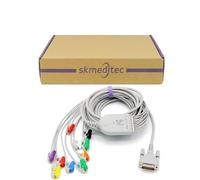 Compatible with Schiller P80, MS2010, MS2015 Direct Connect ECG/EKG Cable 10 Leads 15 Pin Length 11 pieds