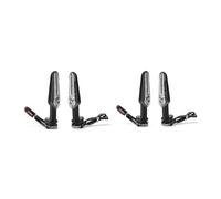Compatible with Tenere 700 2019 2020-2024 Motorcycle Rear License Plate Holder Bracket Tail Tidy Fender Eliminator CNC Aluminum New(2pair Lights)