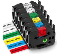 Compatible with TZe 18 mm Label Tape TZe-241 TZe-141 TZe-441 TZe-541 TZe-641 TZe-641 TZe-741 Laminated Label Refill for P-Touch PT-D400 PT-D450 PT-D600 PT-P700 PT-2430