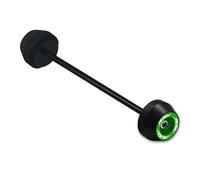 Compatible with XADV 750 Xadv750 2017-2024 Motorcycle Wheel Falling Protector Pad Front Rear Wheel Axle Fork Crash Slider Cap Anti-Choc(Rear Green)