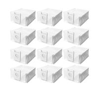 Compatible With XiaoMi ROIDMI EVE Plus Accessories Dust Bag Robot Garbage Storage Bag Replacement Vacuum Cleaner Spare Parts (Color : 12PC)
