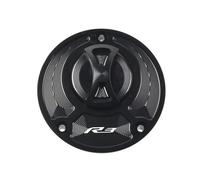 Compatible With YZF R1 R1M R7 R6 R15 R15M R3 Fuel Gas Tank Cover Quick Release Rotate Aluminum Oil Cap Racing Motorcycle Accessories(Black R3)