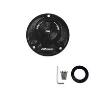 Compatible With YZF R1M R1 R3 R15V3 R15M R15 V4 Keyless Motorcycle Fuel Gas Tank Cap Cover Aluminum Accessories(R15M BLACK)