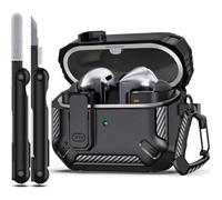 Compatibles avec les boîtiers Galaxy Buds 3 et Galaxy Buds 3 Pro, avec clip de verrouillage sécurisé et kit de nettoyage. Design de protection en fibre de carbone résistant aux chocs pour Galaxy Buds 