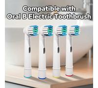 Compatibles avec les têtes de brosse à dents électriques de remplacement pour brosse à dents Oral B - Recharges pour têtes de brosse à dents compatibles avec les séries électriques Oral B Pro, D, Geni