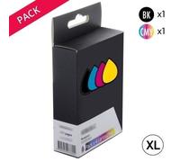 Compatibles HP 901XL Pack 2 Cartouches génériques noire et couleurs (CC653AE - CC656AE)