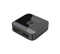 CompatíVel com um para Dois 2.0 Switch Two-In-One Out Set-Top Box 4K 60Hz TV Cabo HD Computador, Cor Grafite