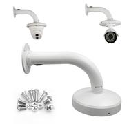 compcctv Support de montage de caméra de sécurité, support mural en aluminium pour intérieur et extérieur, support de type L pour caméra dôme montage de caméra IP, support de montage universel pour