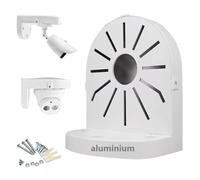 compcctv Support de montage mural en aluminium pour caméra de sécurité, support mural en forme de L pour caméra de vidéosurveillance, dôme de caméra de sécurité IP, support universel pour boîte de