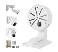 compcctv Support mural en aluminium pour caméra de sécurité, support mural en forme de L pour caméra de vidéosurveillance, dôme IP, support universel pour boîte de jonction pour caméra de sécurité