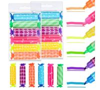ComPDCVD 24 Pièces Mini Surligneurs en Forme de Bonbons Articles de Papeterie Amusants Surligneurs Enfants pour mettre en évidence un journal intime ou un carnet à l'école au bureau