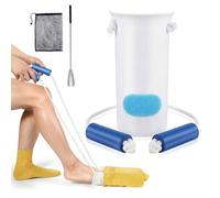 ComPDCVD Enfile-Chaussettes Aide à l'Enfilage pour Personnes Âgées et à Mobilité aide à l'extraction de chaussettes et ensemble de chausse-pied pour Personnes Ágées Femmes Enceintes Chaussette Aide