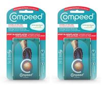 Compeed® - 5 Pansements Ampoules Plante du Pied Hydrocolloïde - Cicatrisation Rapide - 6,6 x 4,0 cm (Lot de 2)