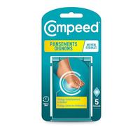 Compeed® - 5 Pansements Hydrocolloïde Oignons - Hallux Valgus - 6,8 x 4,7 cm