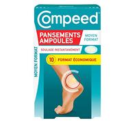 Compeed - Format économique - 10 Pansements Ampoules Hydrocolloïdes - Moyen Format - Seconde Peau - Cicatrisation Rapide - 6,8 x 4,2 cm