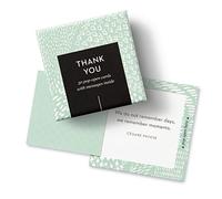 Compendium ThoughtFulls Lot de 30 cartes de remerciement avec message inspirant différent à l'intérieur