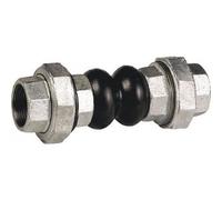 Compensateur de dilatation galvanisé femelle / femelle - filetage 26/34 Socla
