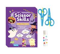 Compétences Découpage Cahier activités éducatif motricité fine Halloween